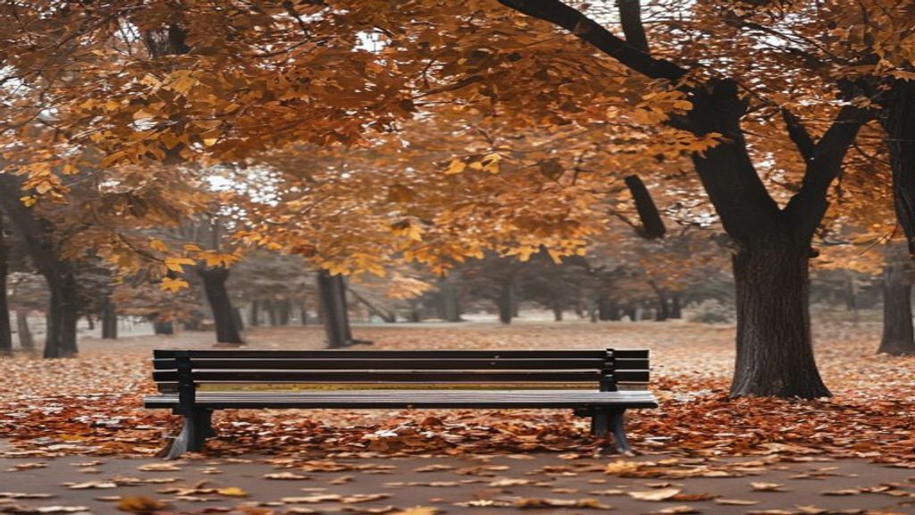 sad quotes about being lonely empty bench autumn