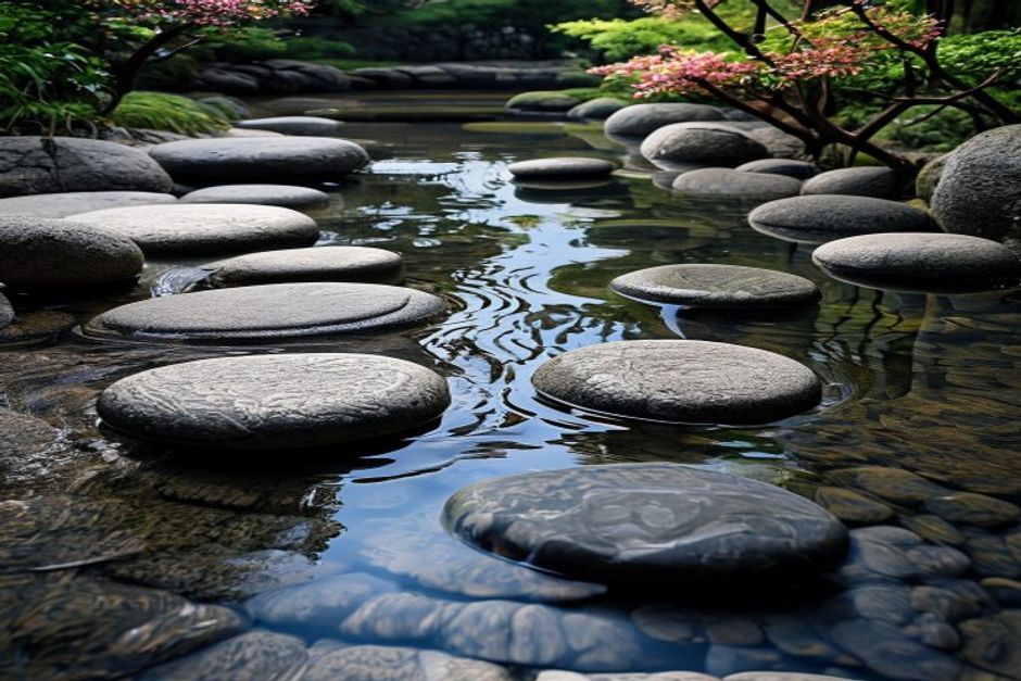 Meditation scene with calm atmosphere - wisdom about life